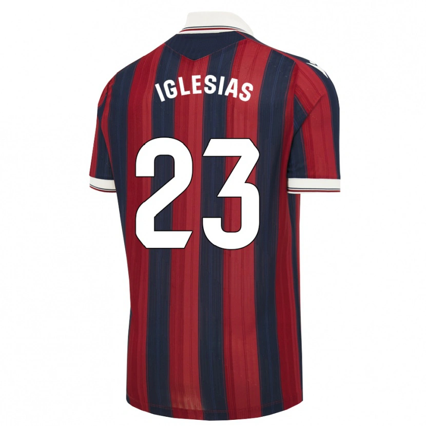 Danxen Criança Camisola Dylan Iglesias #23 Azul Meia-Noite Vermelho Principal 2026/27 Camisa Brasil