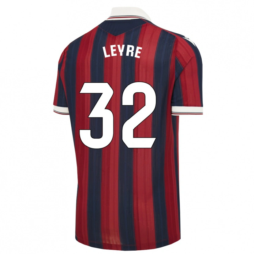 Danxen Criança Camisola Leyre Secades #32 Azul Meia-Noite Vermelho Principal 2026/27 Camisa Brasil
