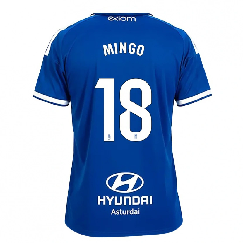 Danxen Criança Camisola Víctor Mingo #18 Azul Médio Branco Principal 2026/27 Camisa Brasil