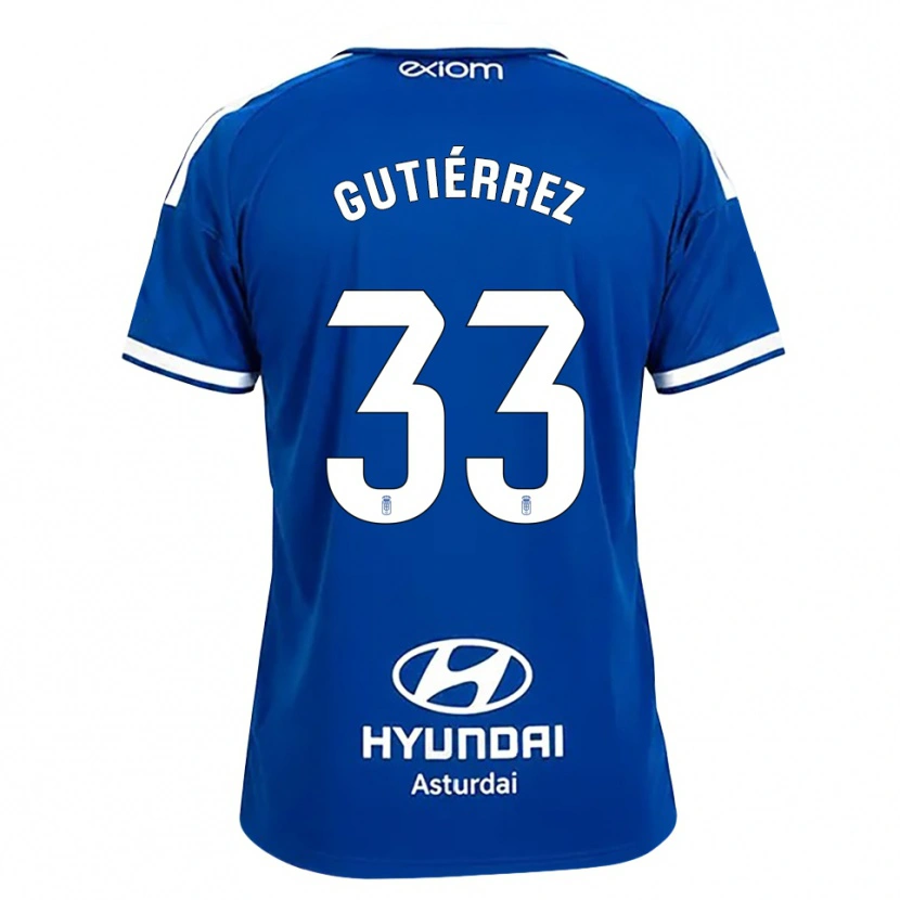Danxen Criança Camisola Raúl Gutiérrez #33 Azul Médio Branco Principal 2026/27 Camisa Brasil