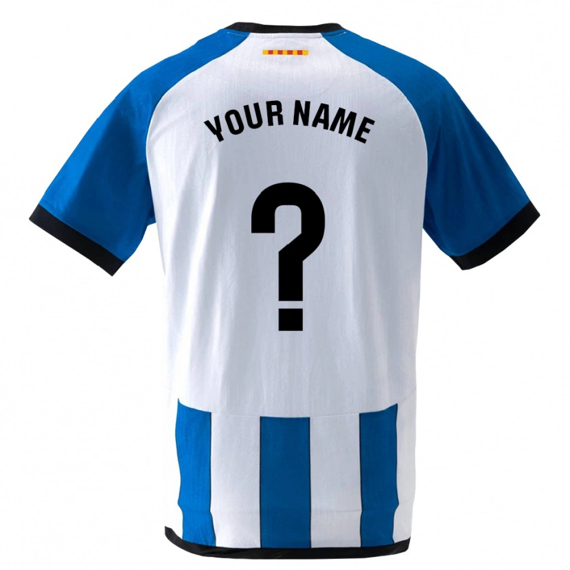 Danxen Criança Camisola Seu Nome #0 Azul Real Branco Principal 2026/27 Camisa Brasil