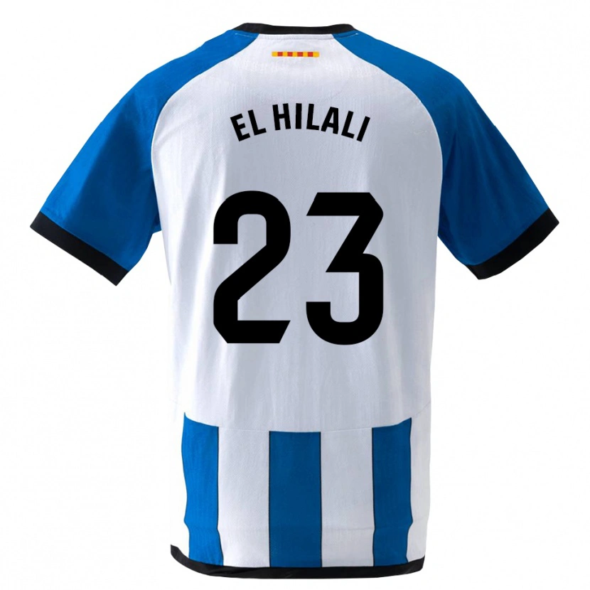 Danxen Criança Camisola Omar El Hilali #23 Azul Real Branco Principal 2026/27 Camisa Brasil
