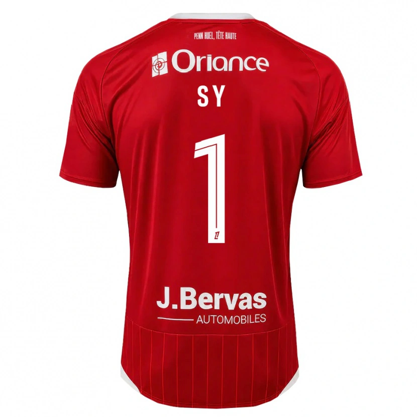 Danxen Criança Camisola Seydou Sy #1 Branco Vermelho Principal 2026/27 Camisa Brasil