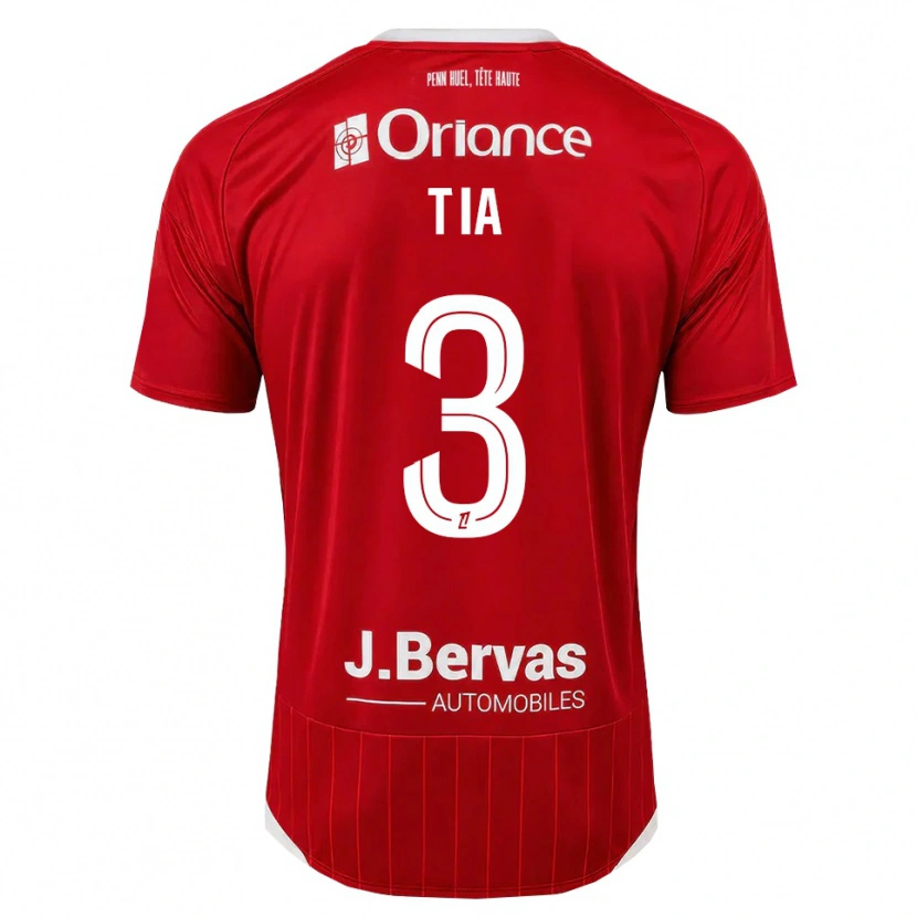 Danxen Criança Camisola Davy Tia #3 Branco Vermelho Principal 2026/27 Camisa Brasil