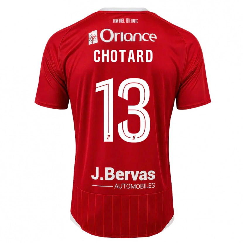 Danxen Criança Camisola Joris Chotard #13 Branco Vermelho Principal 2026/27 Camisa Brasil