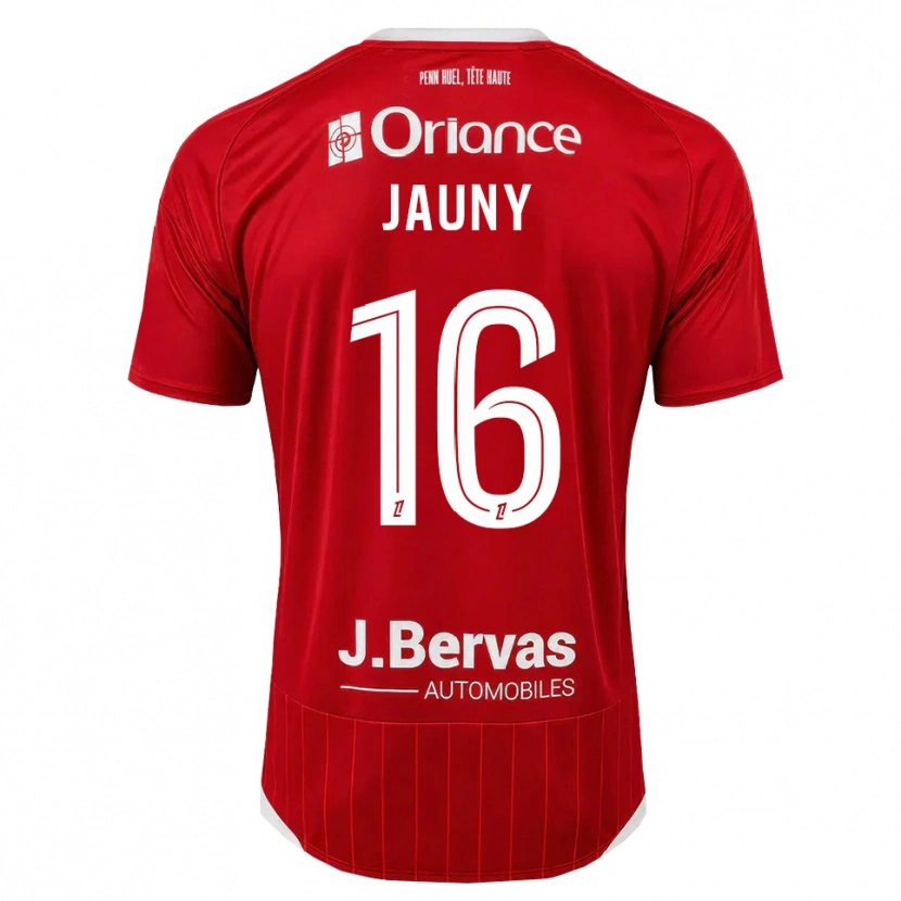 Danxen Criança Camisola Noah Jauny #16 Branco Vermelho Principal 2026/27 Camisa Brasil