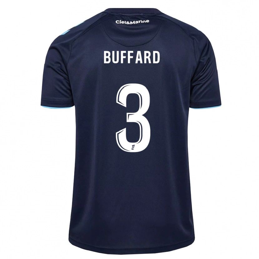 Danxen Criança Camisola Matthieu Buffard #3 Azul Centáurea Azul Meia-Noite Principal 2026/27 Camisa Brasil