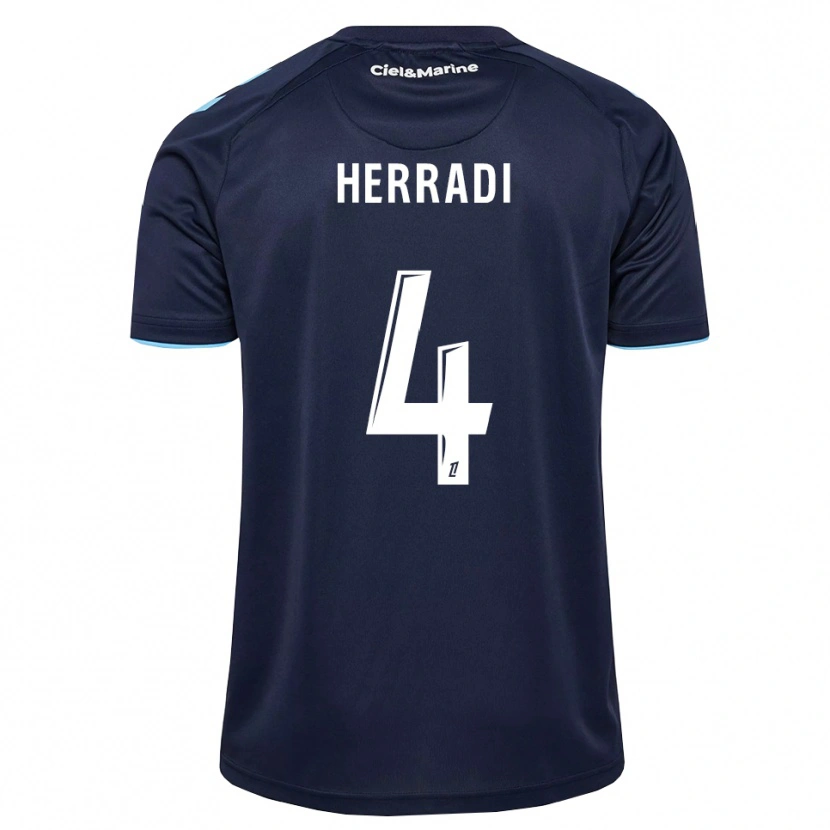 Danxen Criança Camisola Zaid Herradi #4 Azul Centáurea Azul Meia-Noite Principal 2026/27 Camisa Brasil