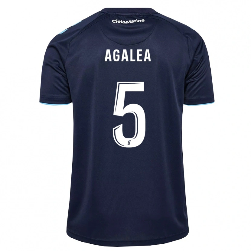 Danxen Criança Camisola Nathan Agalea #5 Azul Centáurea Azul Meia-Noite Principal 2026/27 Camisa Brasil