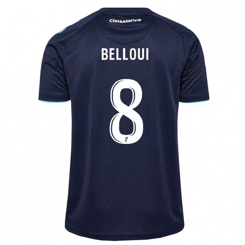 Danxen Criança Camisola Ilyan Belloui #8 Azul Centáurea Azul Meia-Noite Principal 2026/27 Camisa Brasil