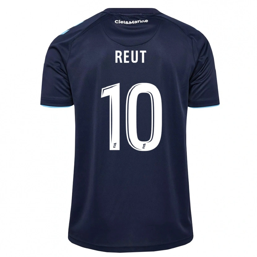 Danxen Criança Camisola Nicolas Reut #10 Azul Centáurea Azul Meia-Noite Principal 2026/27 Camisa Brasil