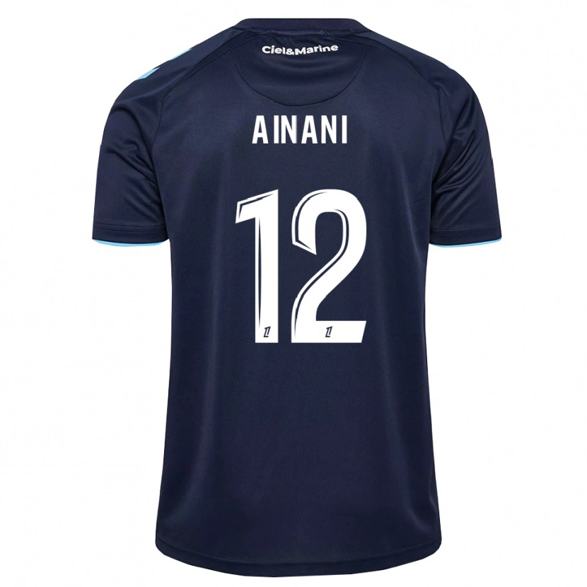 Danxen Criança Camisola Sufyan Ainani #12 Azul Centáurea Azul Meia-Noite Principal 2026/27 Camisa Brasil