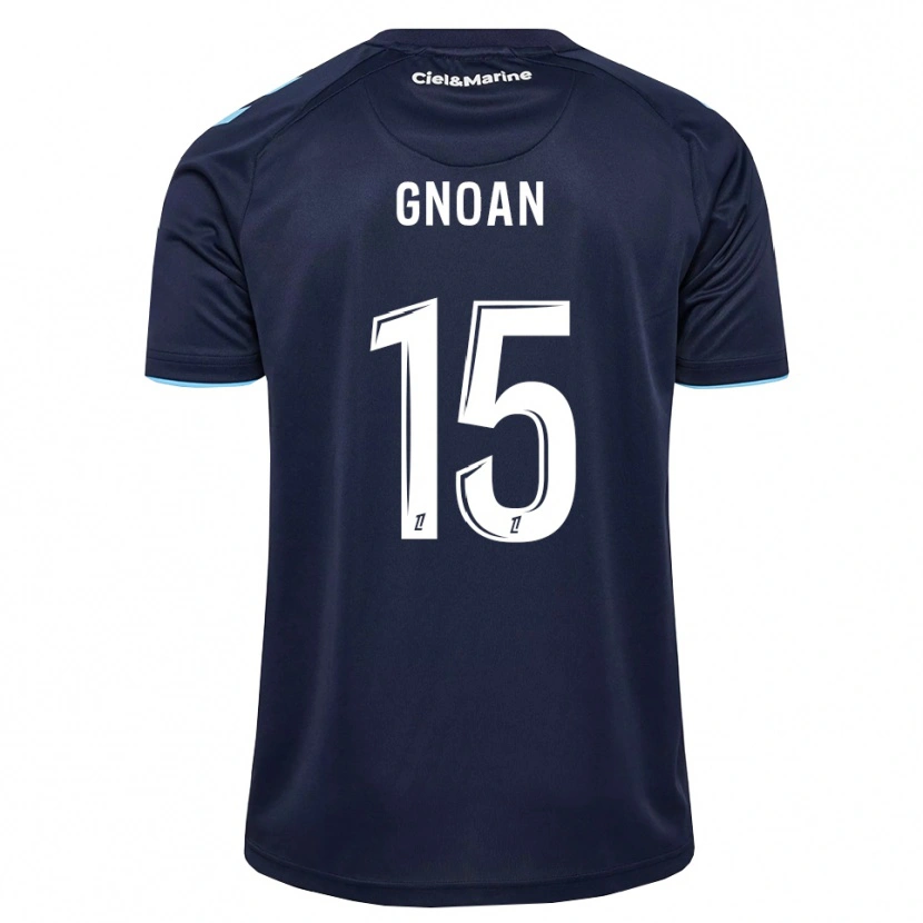 Danxen Criança Camisola Ebroni Gnoan #15 Azul Centáurea Azul Meia-Noite Principal 2026/27 Camisa Brasil