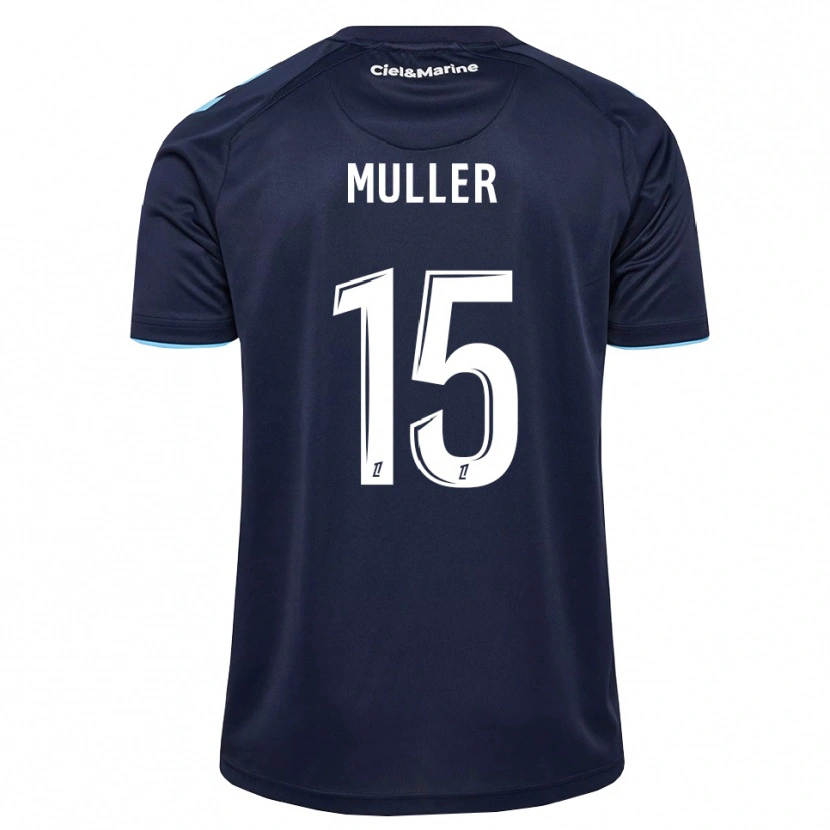 Danxen Criança Camisola Laura Muller #15 Azul Centáurea Azul Meia-Noite Principal 2026/27 Camisa Brasil