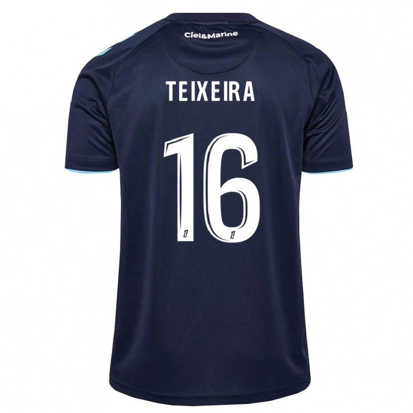 Danxen Criança Camisola Alex Teixeira #16 Azul Centáurea Azul Meia-Noite Principal 2026/27 Camisa Brasil