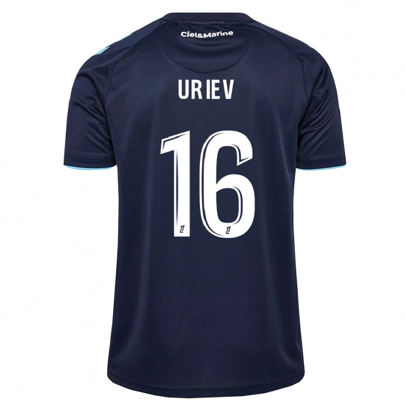 Danxen Criança Camisola Alan Uriev #16 Azul Centáurea Azul Meia-Noite Principal 2026/27 Camisa Brasil