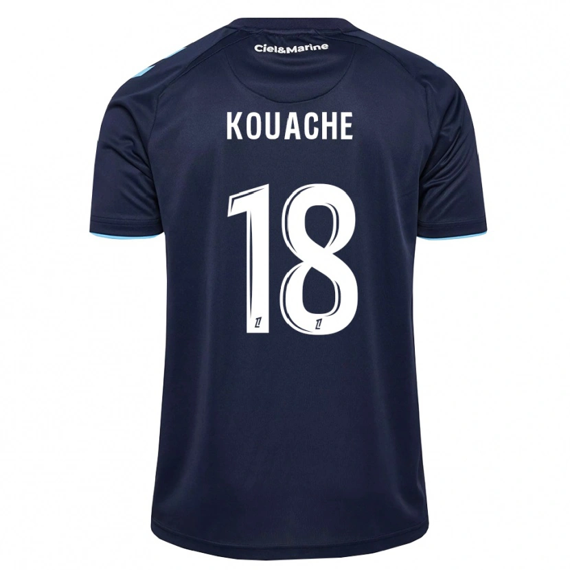 Danxen Criança Camisola Éva Kouache #18 Azul Centáurea Azul Meia-Noite Principal 2026/27 Camisa Brasil