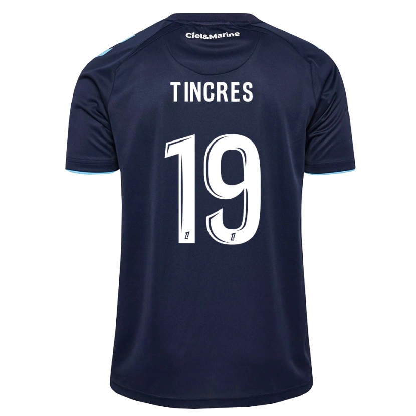 Danxen Criança Camisola Joan Tincres #19 Azul Centáurea Azul Meia-Noite Principal 2026/27 Camisa Brasil