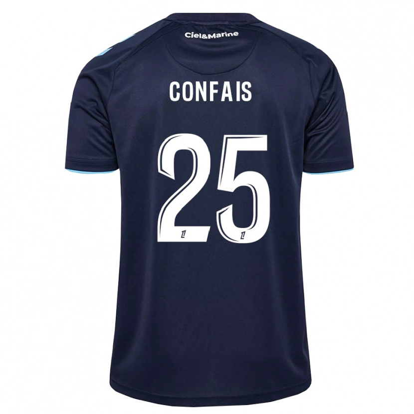 Danxen Criança Camisola Aloïs Confais #25 Azul Centáurea Azul Meia-Noite Principal 2026/27 Camisa Brasil