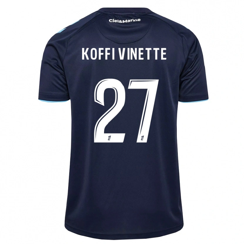 Danxen Criança Camisola Enzo Koffi #27 Azul Centáurea Azul Meia-Noite Principal 2026/27 Camisa Brasil