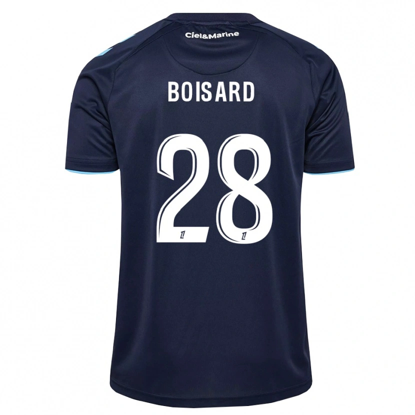 Danxen Criança Camisola Célestine Boisard #28 Azul Centáurea Azul Meia-Noite Principal 2026/27 Camisa Brasil