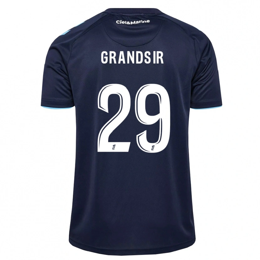 Danxen Criança Camisola Samuel Grandsir #29 Azul Centáurea Azul Meia-Noite Principal 2026/27 Camisa Brasil