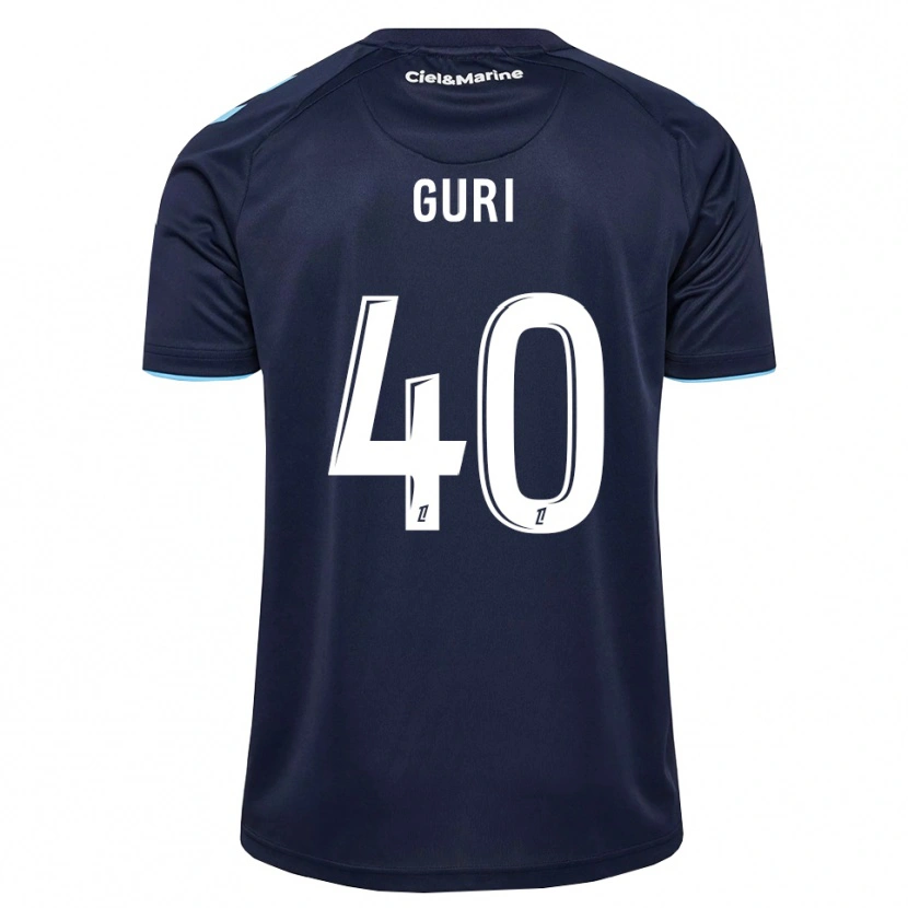 Danxen Criança Camisola Gabriel Guri #40 Azul Centáurea Azul Meia-Noite Principal 2026/27 Camisa Brasil