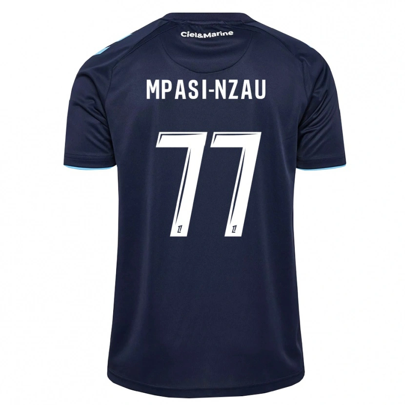 Danxen Criança Camisola Lionel Mpasi-Nzau #77 Azul Centáurea Azul Meia-Noite Principal 2026/27 Camisa Brasil