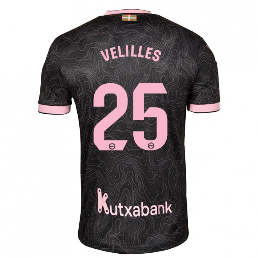 Danxen Criança Camisola Luis Velilles #25 Preto Rosa Alternativa 2026/27 Camisa Brasil