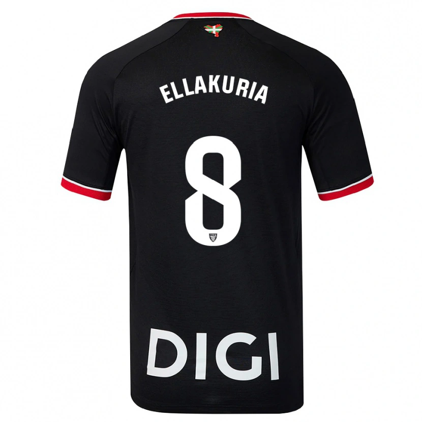 Danxen Criança Camisola Eneko Ellakuria #8 Preto Branco Vermelho Alternativa 2026/27 Camisa Brasil