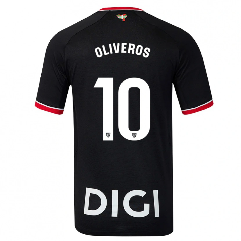 Danxen Criança Camisola Aimar Oliveros #10 Preto Branco Vermelho Alternativa 2026/27 Camisa Brasil