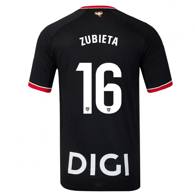 Danxen Criança Camisola Maite Zubieta Arambarri #16 Preto Branco Vermelho Alternativa 2026/27 Camisa Brasil