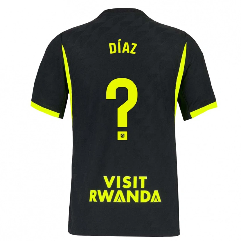 Danxen Criança Camisola Daniel Díaz #0 Verde Brilhante Preto Alternativa 2026/27 Camisa Brasil