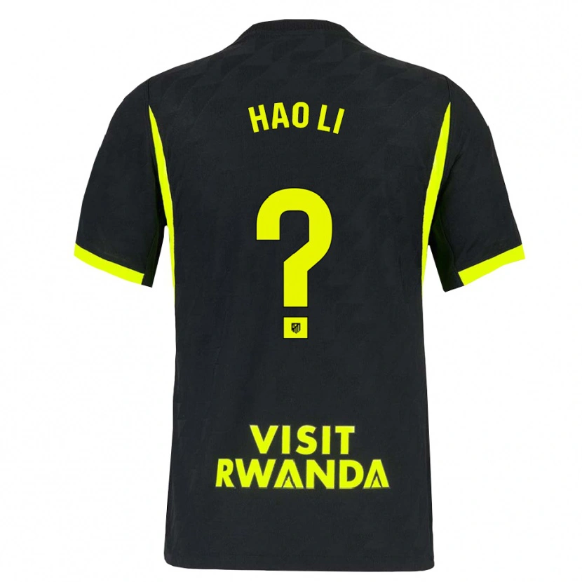 Danxen Criança Camisola Hao Li #0 Verde Brilhante Preto Alternativa 2026/27 Camisa Brasil