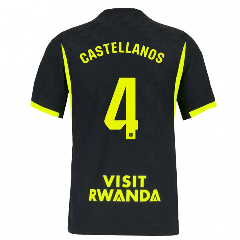 Danxen Criança Camisola Iván Castellanos #4 Verde Brilhante Preto Alternativa 2026/27 Camisa Brasil