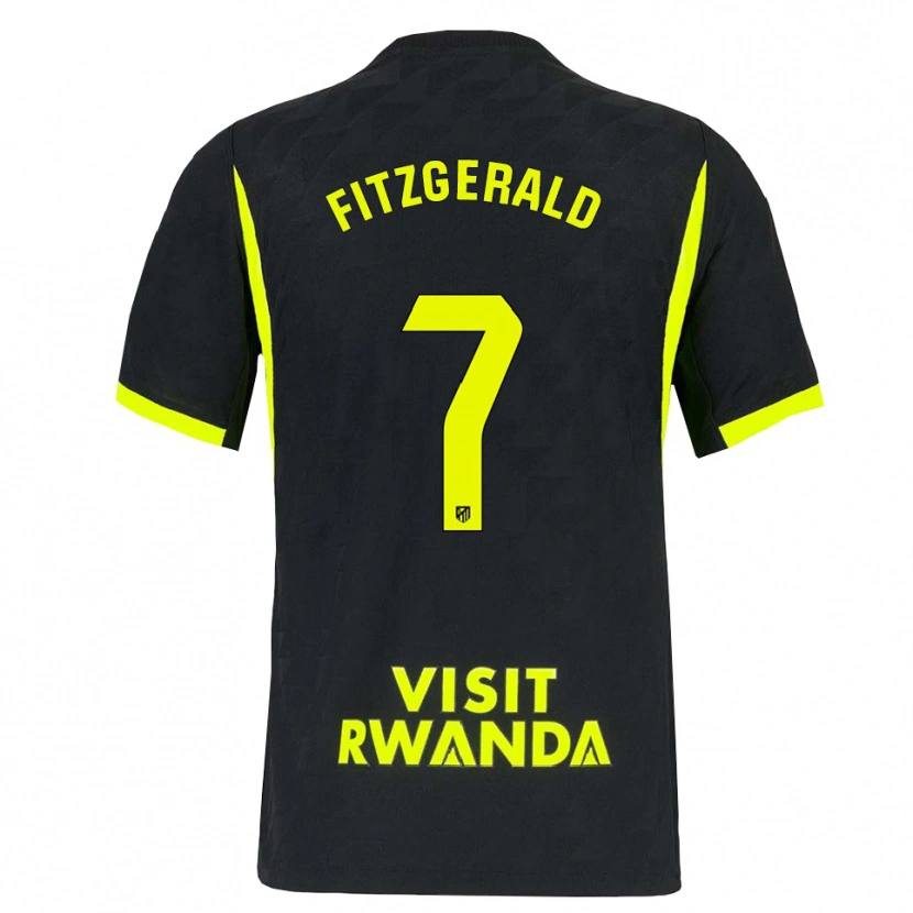 Danxen Criança Camisola Daniel Fitzgerald #7 Verde Brilhante Preto Alternativa 2026/27 Camisa Brasil