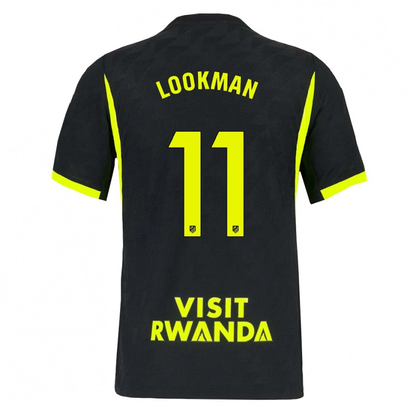 Danxen Criança Camisola Ademola Lookman #11 Verde Brilhante Preto Alternativa 2026/27 Camisa Brasil