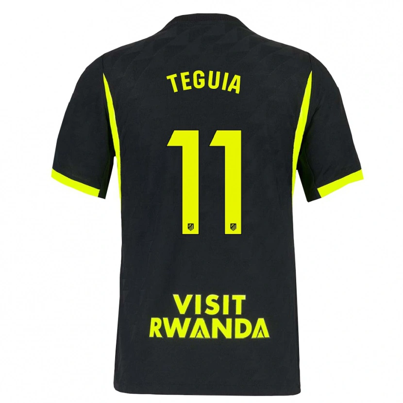 Danxen Criança Camisola Cedric Teguia #11 Verde Brilhante Preto Alternativa 2026/27 Camisa Brasil