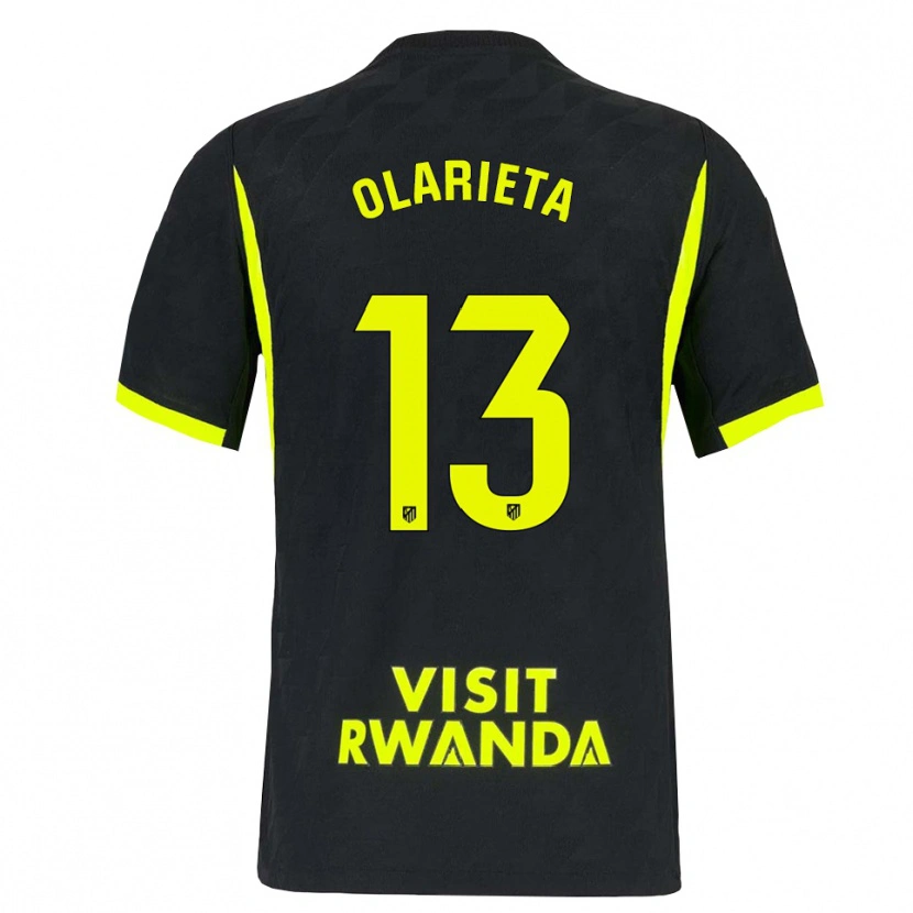 Danxen Criança Camisola Miguel Olarieta #13 Verde Brilhante Preto Alternativa 2026/27 Camisa Brasil