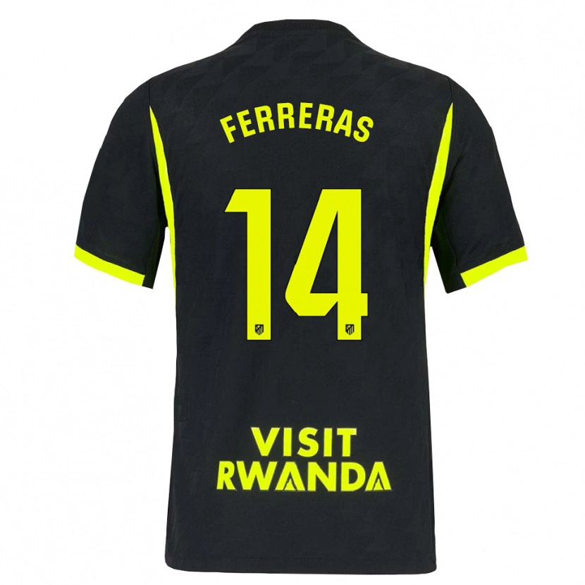 Danxen Criança Camisola Adrian Ferreras #14 Verde Brilhante Preto Alternativa 2026/27 Camisa Brasil