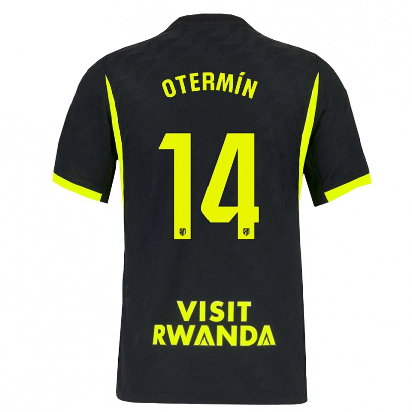 Danxen Criança Camisola Rosa Otermín #14 Verde Brilhante Preto Alternativa 2026/27 Camisa Brasil