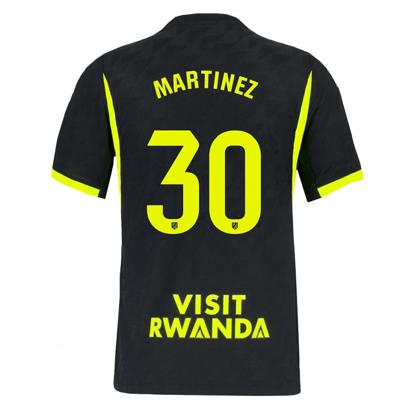 Danxen Criança Camisola Daniel Martinez #30 Verde Brilhante Preto Alternativa 2026/27 Camisa Brasil