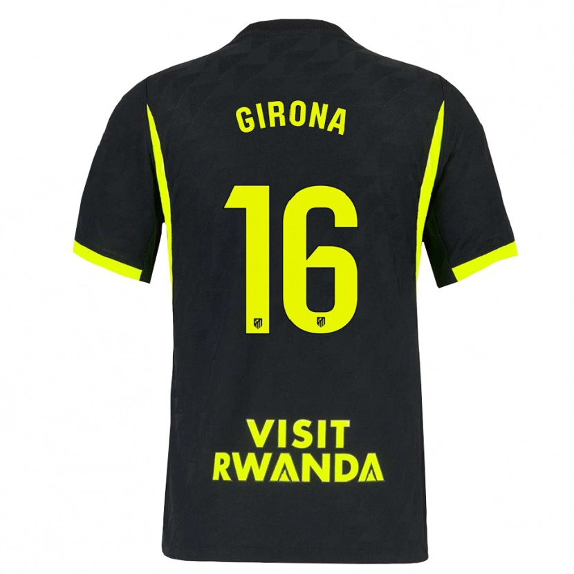 Danxen Criança Camisola Raúl Girona #16 Verde Brilhante Preto Alternativa 2026/27 Camisa Brasil