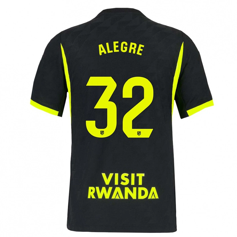 Danxen Criança Camisola Juan Alegre #32 Verde Brilhante Preto Alternativa 2026/27 Camisa Brasil