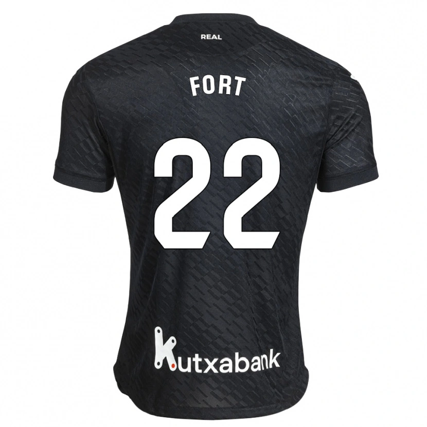 Danxen Criança Camisola Héctor Fort #22 Preto Branco Alternativa 2026/27 Camisa Brasil