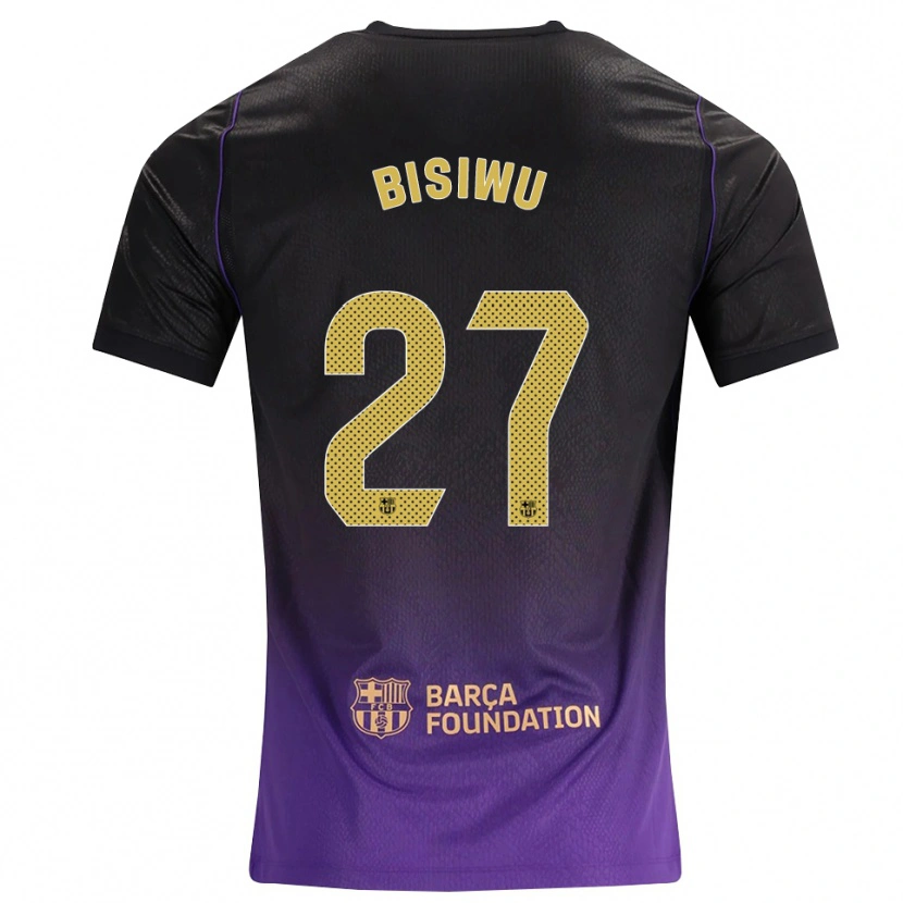 Danxen Criança Camisola Jesse Bisiwu #27 Roxo Amarelo Preto Alternativa 2026/27 Camisa Brasil