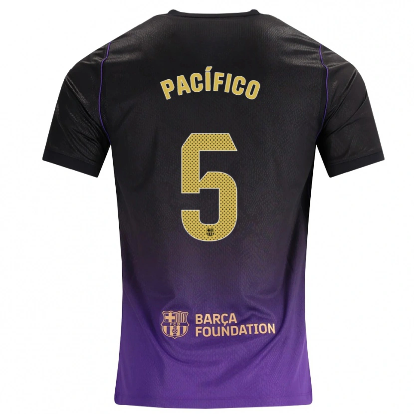Danxen Criança Camisola Patricio Pacífico #5 Roxo Amarelo Preto Alternativa 2026/27 Camisa Brasil