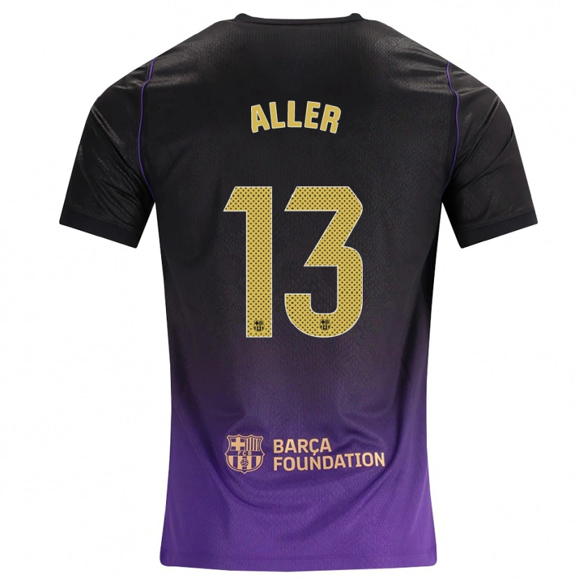 Danxen Criança Camisola Eder Aller #13 Roxo Amarelo Preto Alternativa 2026/27 Camisa Brasil