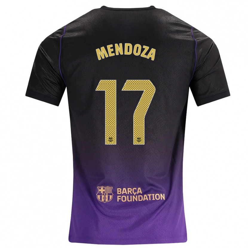 Danxen Criança Camisola Byron Mendoza #17 Roxo Amarelo Preto Alternativa 2026/27 Camisa Brasil