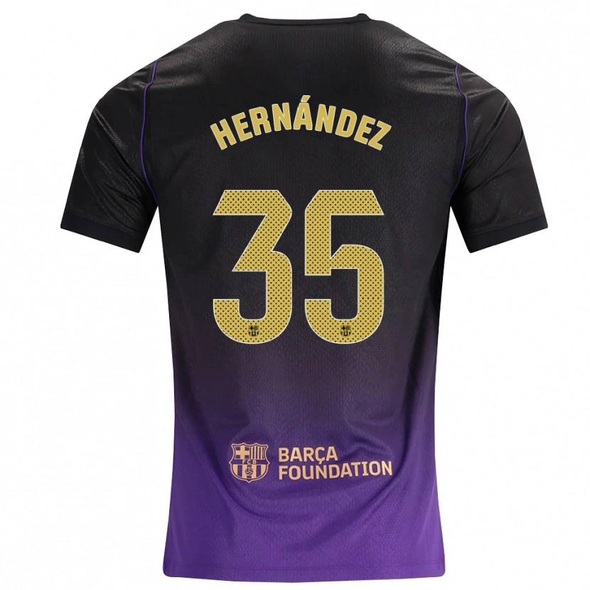 Danxen Criança Camisola Joni Hernández #35 Roxo Amarelo Preto Alternativa 2026/27 Camisa Brasil